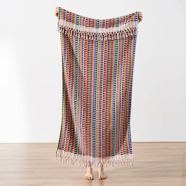 Pompom Bubble Handloom Turkish Bath Towels