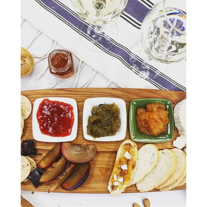 Tasting Board with White Bowls