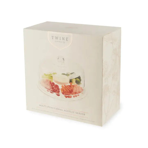 Multi-Functional Acrylic Serving Platter with Bundt Cake Mold