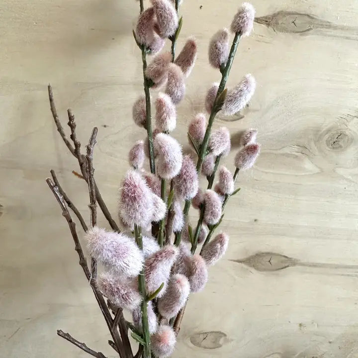 Pink Fuzzy Wuzzy- faux filler (Pussy Willows)