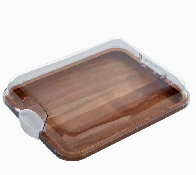 Faberware Acacia Cutting Board with Locking Lid