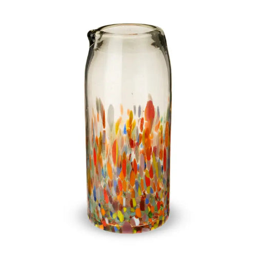 Segunda Vida Artistico Hand Blown Recycled Glass Pitcher