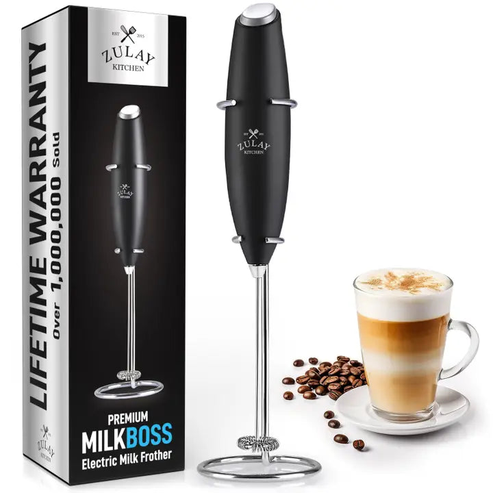 Powerful Handheld Milk Frother - With Stand