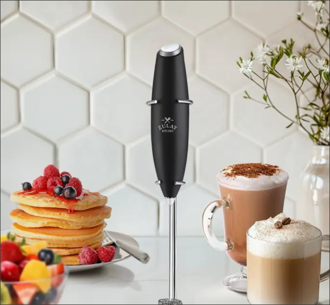 Powerful Handheld Milk Frother - With Stand
