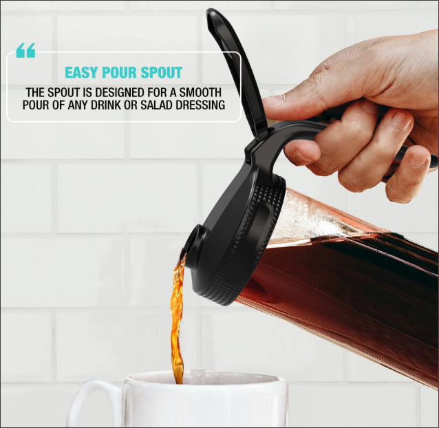 Multi Top Flip Cap Pitcher Lid with Handle